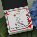 Love Knot Necklace for Mom | Mother's Day 2026 Jewelry Gift from Second Born | 14k White Gold Finish | Premium Sentiment Keep