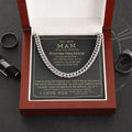 Cuban Link Chain Necklace | To My Man Promise Gift | Premium Stainless Steel Jewelry | Anniversary Gift for Boyfriend, Husban