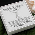 Gift for Stepmom Necklace | Meaningful Adoption Keepsake | 14k White Gold Over Stainless Steel | Birthday or Mother's Day 202