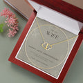 45th Anniversary Gift for Wife | 10K Solid Gold Interlocking Hearts Necklace | Premium Diamond Pendant | Romantic Sapphire An